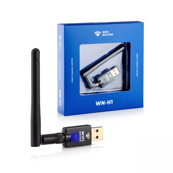 WiFi Nation 802.11ac AC600 USB WiFi Adapter with 2dBi Antenna - WiFi Nation