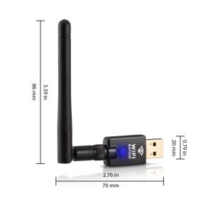 Environ Antenne WiFi APPUSB26AC 26 dBi 5 GHz + Adaptateur USB sans fil 600  Mbps
