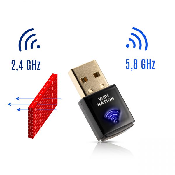 USB 2.0 Mini Wireless-AC Network Adapter - Wireless Network