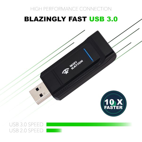 AX1800 USB WiFi 6 Adapter for PC, USB 3.0